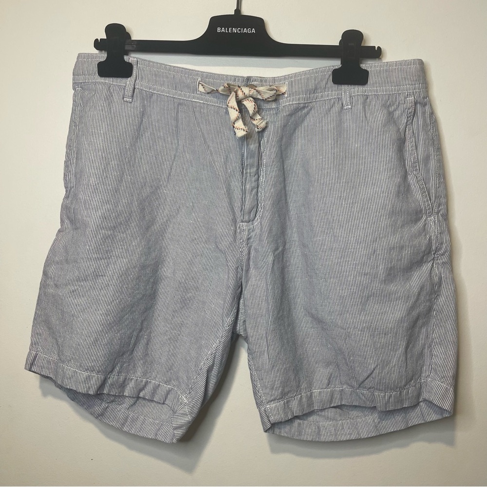 Father Ty Men's Blue Striped Shorts
